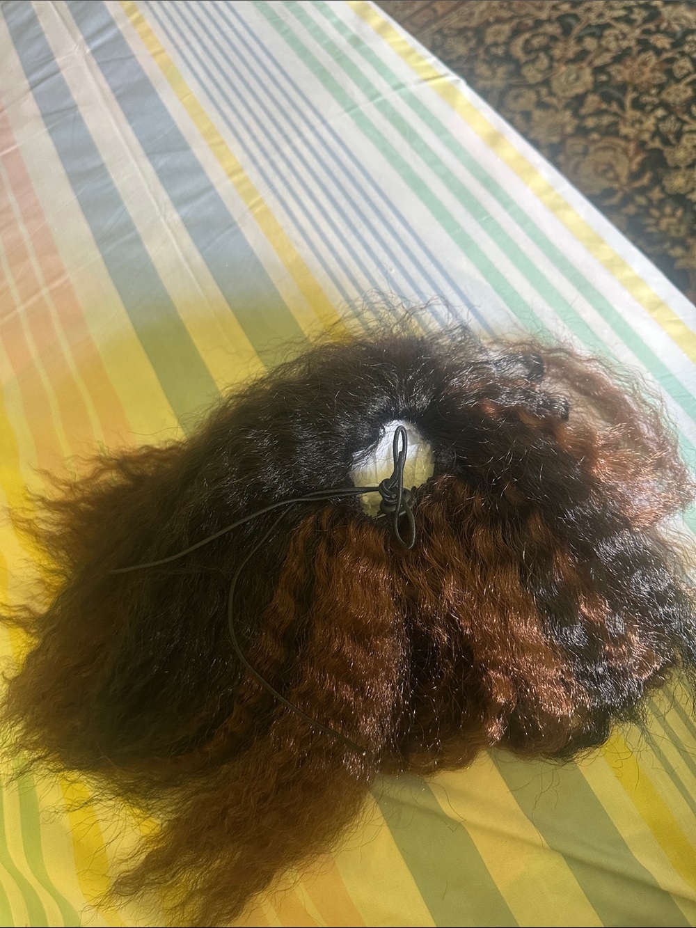Women’s Drawstring Hairpiece - Brown to Black Ombre